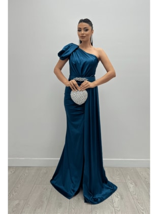 Turquoise - Evening Dresses - Giyim Masalı
