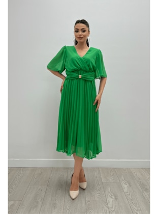 Green - Evening Dresses - Giyim Masalı
