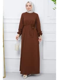 Brown - Modest Dress