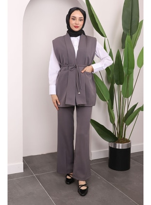 Grey - Fully Lined - Suit - İmaj Butik