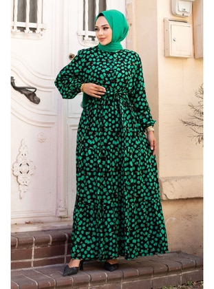 Green - 300gr - Modest Dress - Tesettür Dünyası