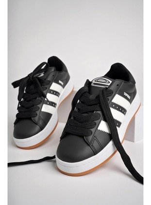 Black - White - Sports Shoes - Muggo