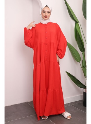Garnet - Unlined - Modest Dress - İmaj Butik