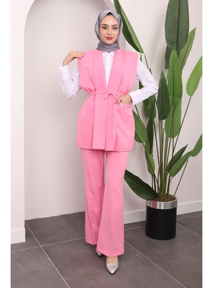 Pink - Fully Lined - Suit - İmaj Butik