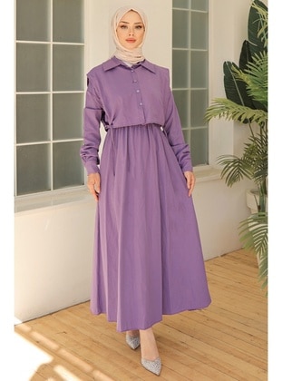 Lilac - Modest Dress - Bestenur
