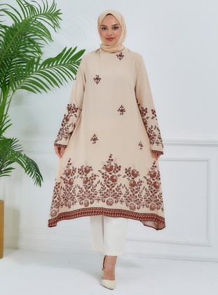 Beige - Tunic - ZENANE