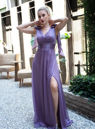 Purple - Evening Dresses - Piennar