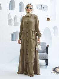 Khaki - Modest Dress