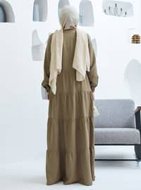 Khaki - Modest Dress