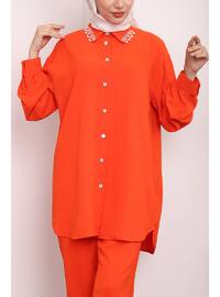 Orange - Unlined - Suit