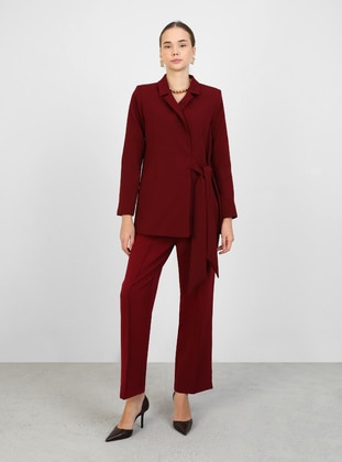 Burgundy - Jacket - Refka