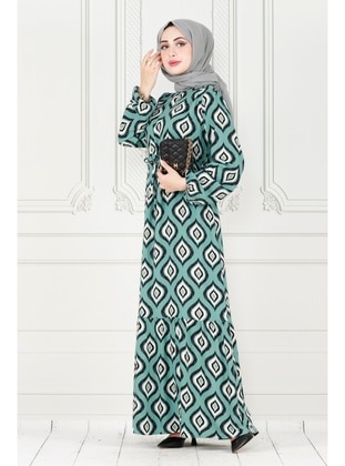 Mint Green - Modest Dress - Sevitli