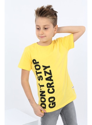 Dark Yellow - Boys` T-Shirt - Toontoy