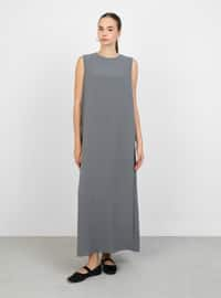 Grey - Modest Dress