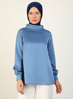 Deep Blue - Blouses - Refka