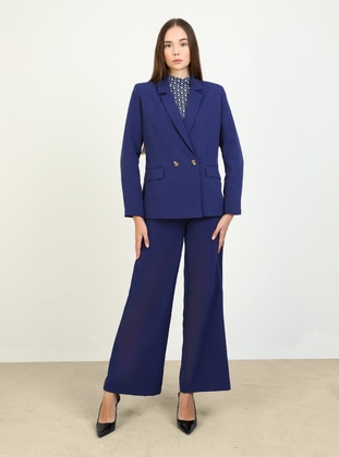 Navy Blue - Jacket - Refka