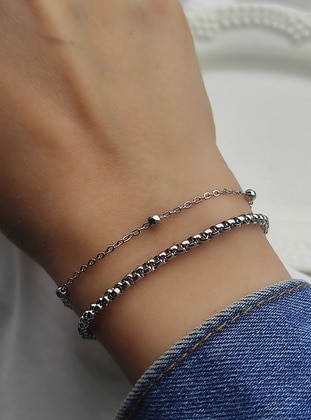 Silver color - Bracelet - Amabel Jewelerys