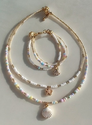 Multi Color - Necklace - Amabel Jewelerys