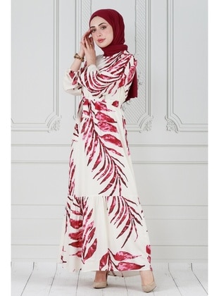 Fuchsia - Modest Dress - Sevitli