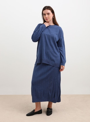 Indigo - Plus Size Knit Co-ords - Alia