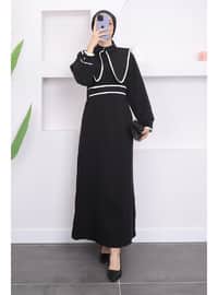 Black - Unlined - Modest Dress