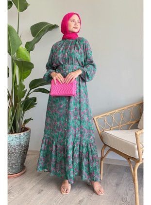 Green - Modest Dress - InStyle