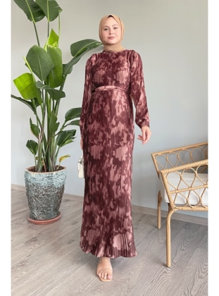 Brown - Modest Dress - InStyle