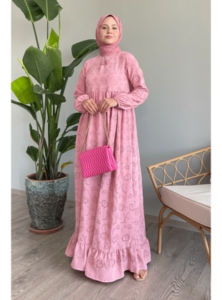 Powder Pink - Modest Dress - InStyle
