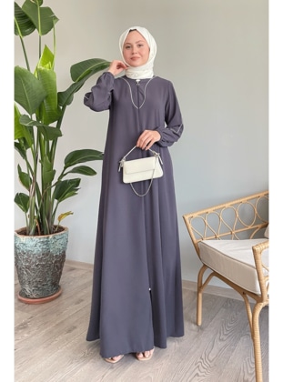 Anthracite - Evening Abaya - InStyle