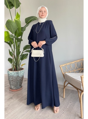 Navy Blue - Evening Abaya - InStyle