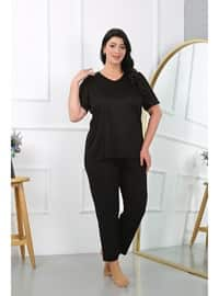 Black - Plus Size Pyjamas