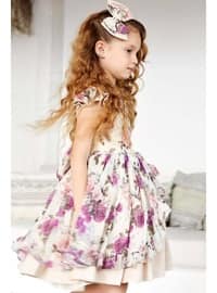 Purple - Girls` Evening Dress