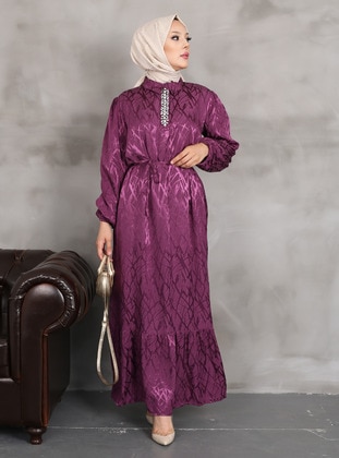 Purple - Modest Dress - Vav