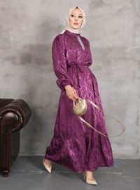 Purple - Modest Dress