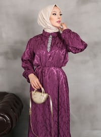 Purple - Modest Dress