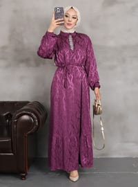 Purple - Modest Dress