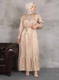 Stone Color - Modest Dress