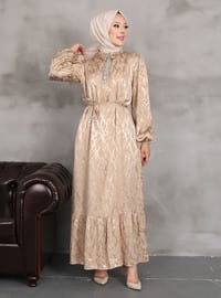 Stone Color - Modest Dress