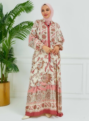 Dusty Rose - Modest Dress - ZENANE