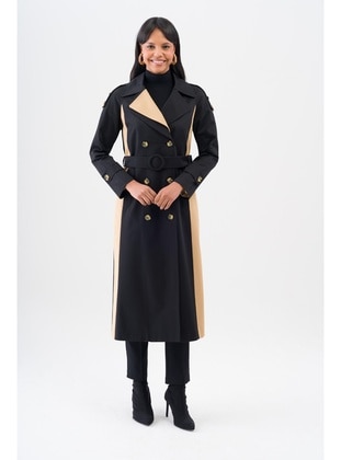 Black - Trench Coat - Olcay