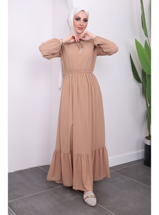 Mink - Fully Lined - Modest Dress - İmaj Butik