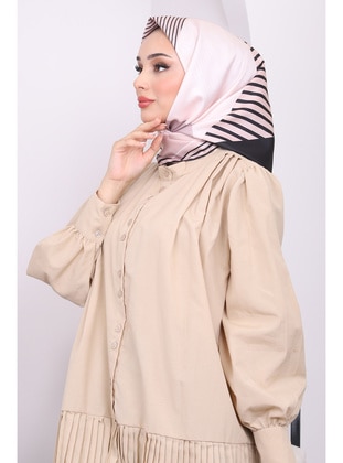 Beige - Scarf - İmaj Butik