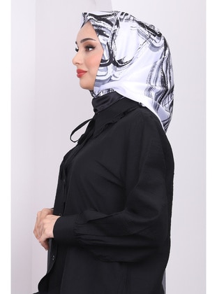 White - Scarf - İmaj Butik