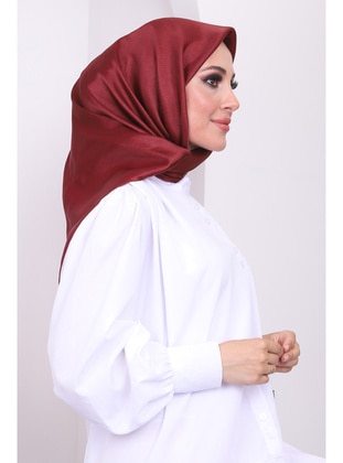 Burgundy - Scarf - İmaj Butik