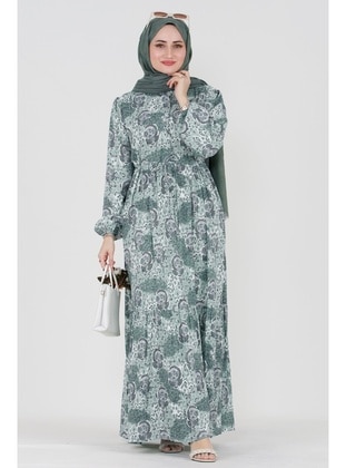 Mint Green - Modest Dress - Sevitli