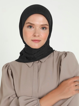 Black - Scarf - Balse Eşarp