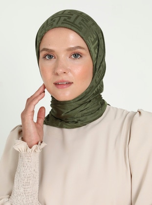 Khaki - Scarf - Balse Eşarp