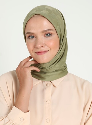 Khaki - Scarf - Balse Eşarp