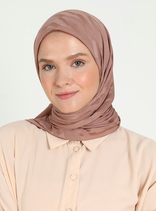 Brown - Scarf - Balse Eşarp