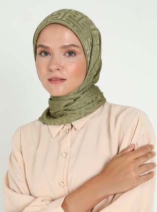 Khaki - Scarf - Balse Eşarp